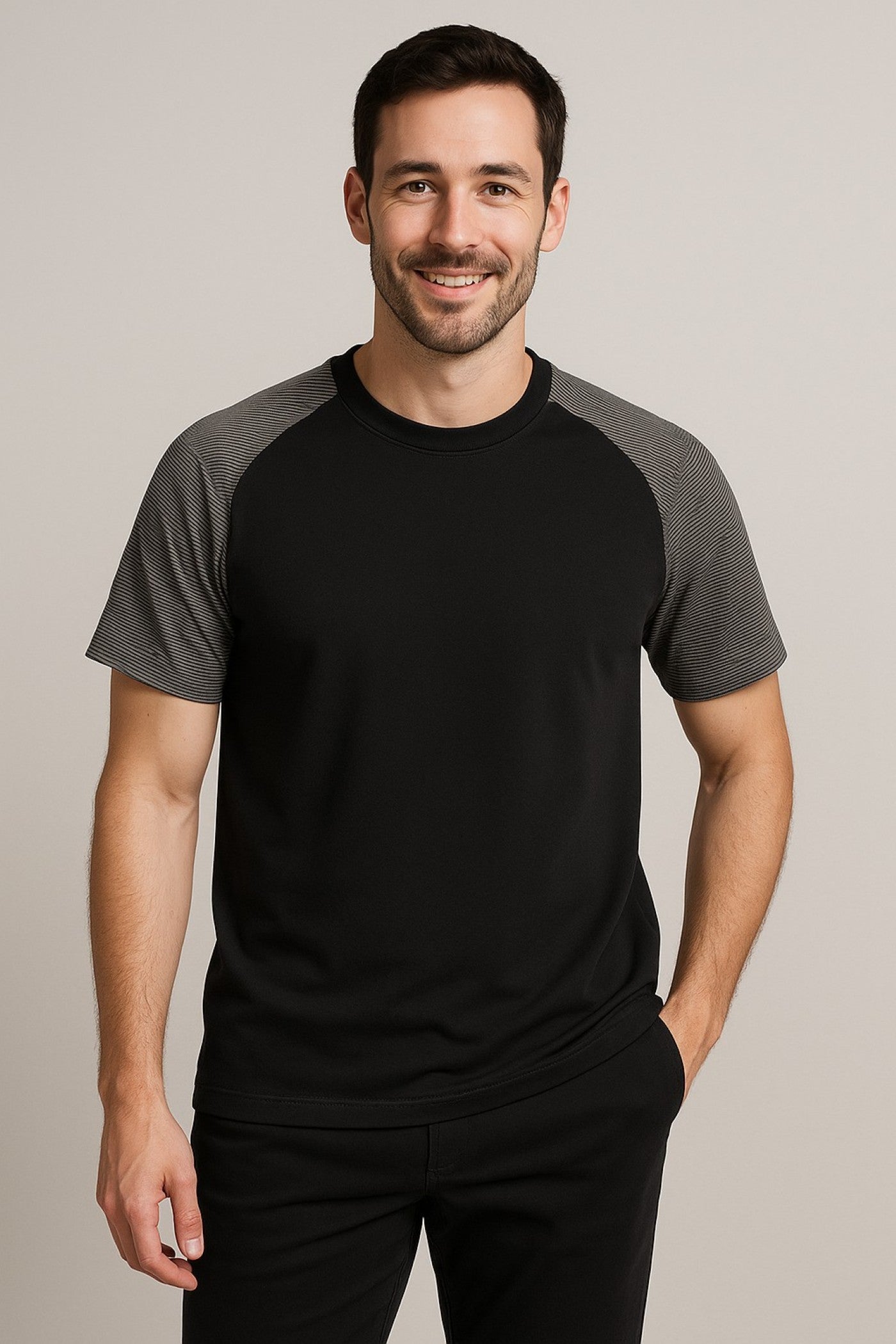 ZonkeBold Black Stretch-Fit T-shirt