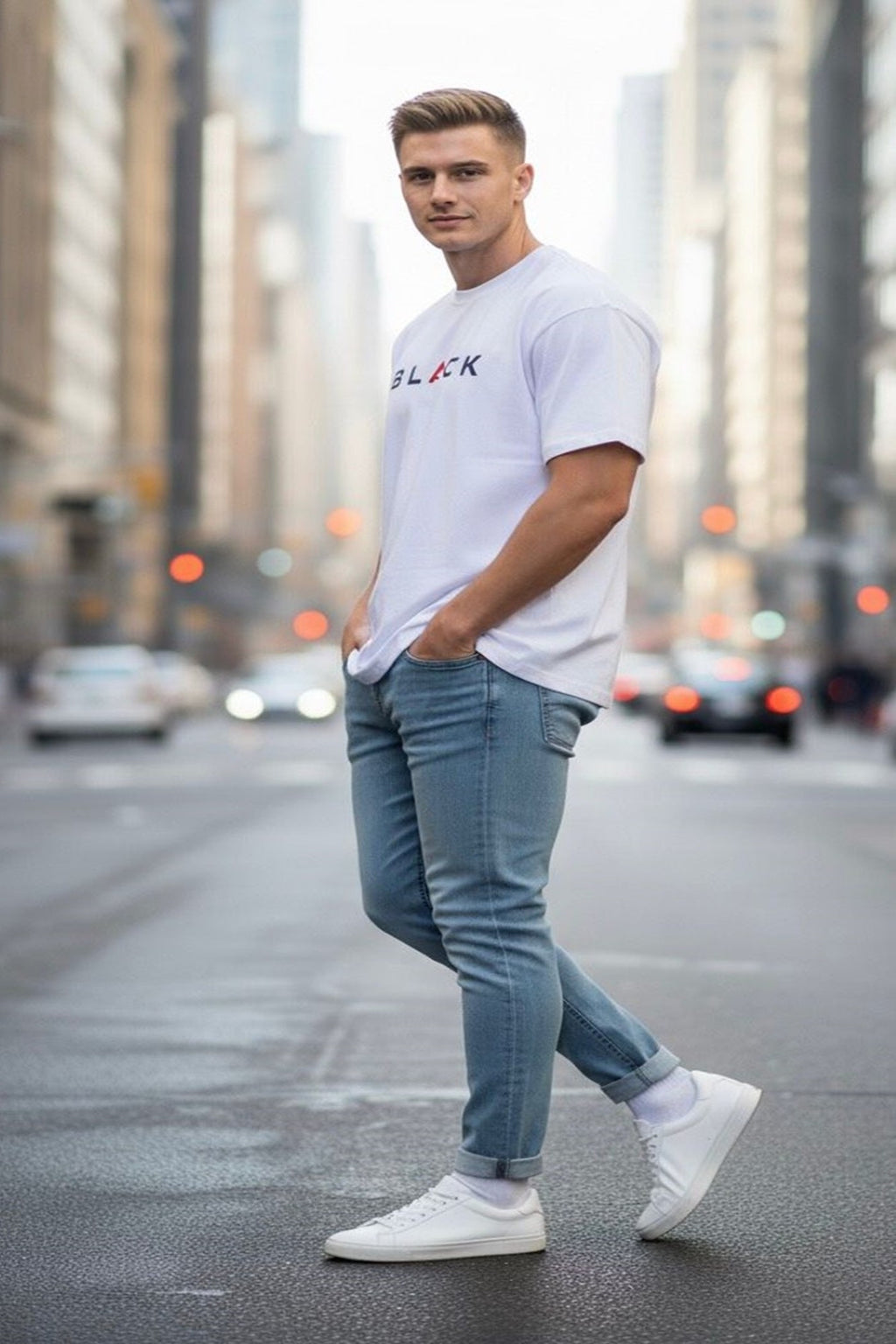 White Oversized T-Shirt – Minimal Streetwear Essential