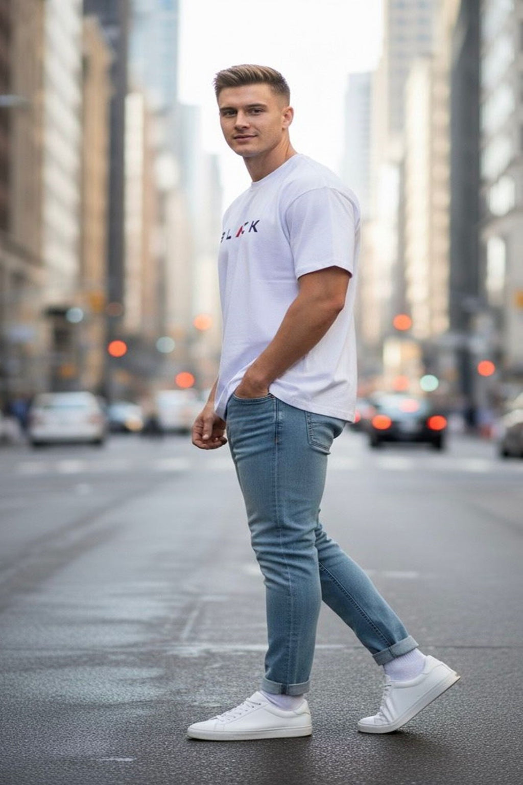 White Oversized T-Shirt – Minimal Streetwear Essential