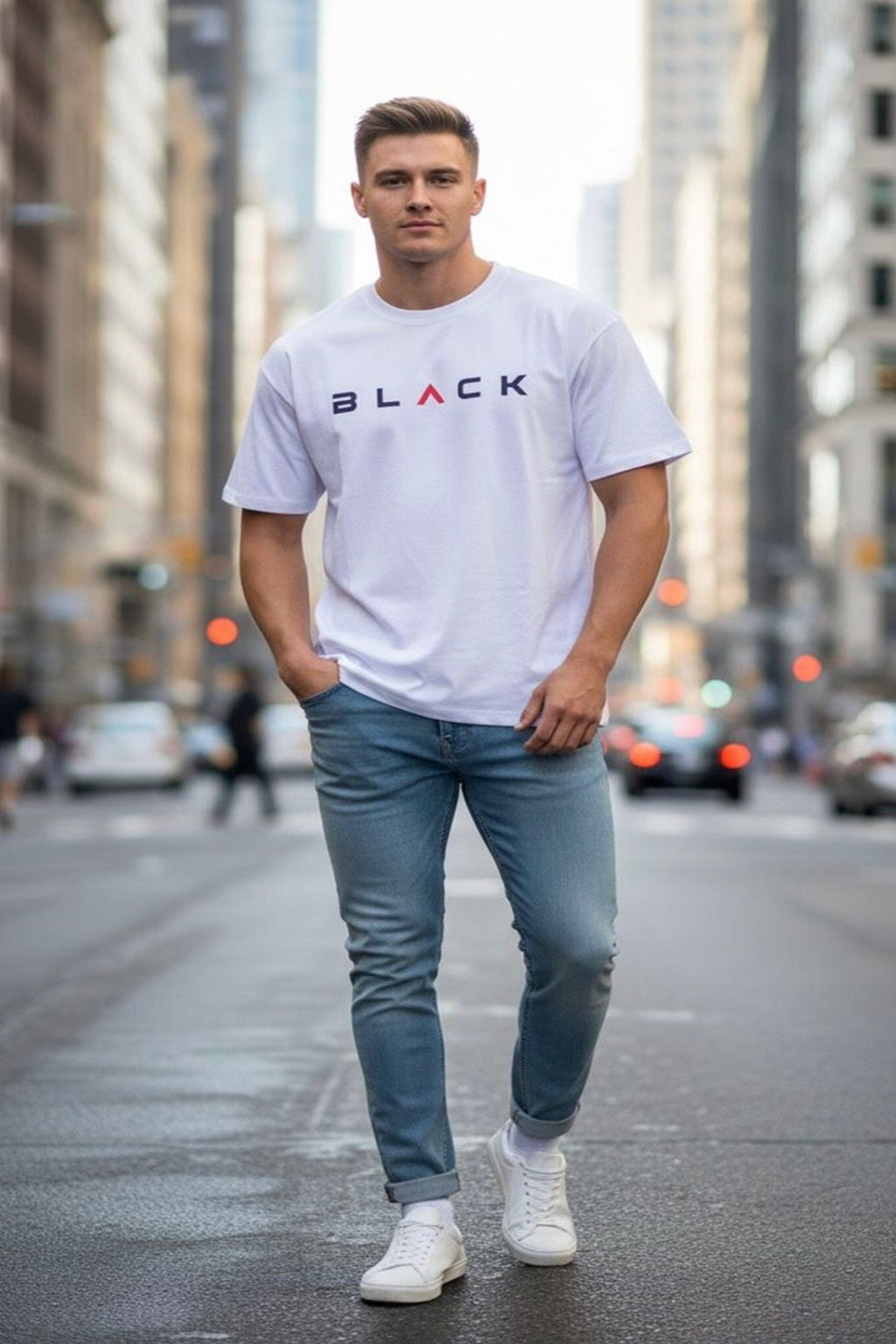 White Oversized T-Shirt – Minimal Streetwear Essential