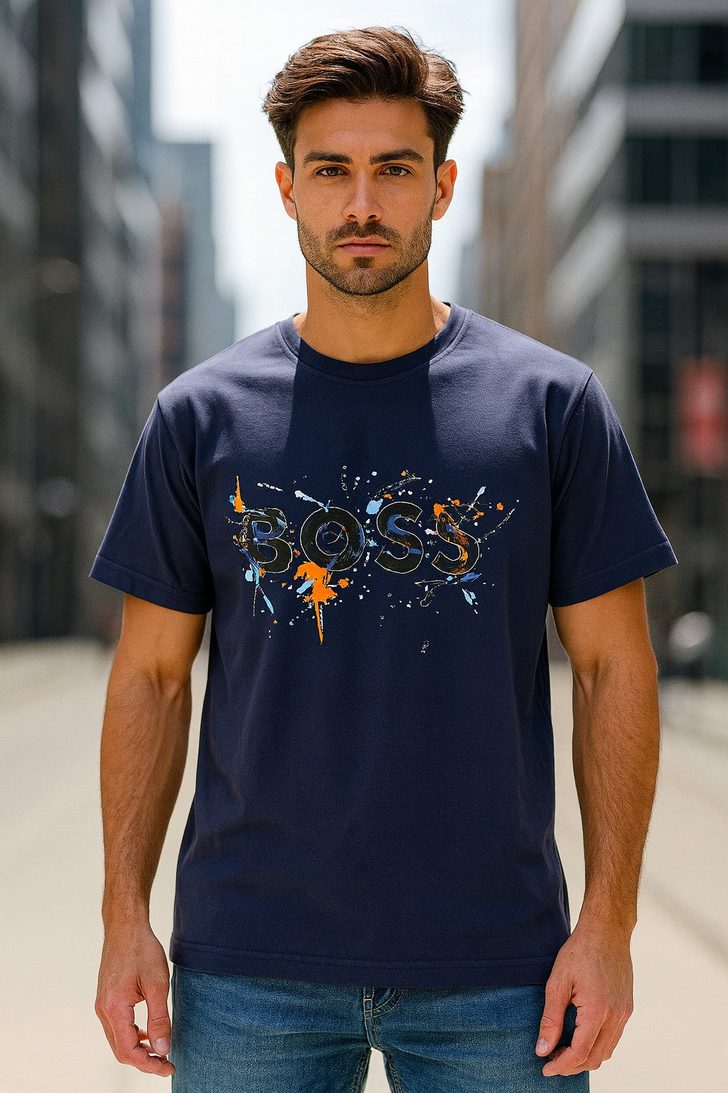 Navy Blue T-shirt - Boss